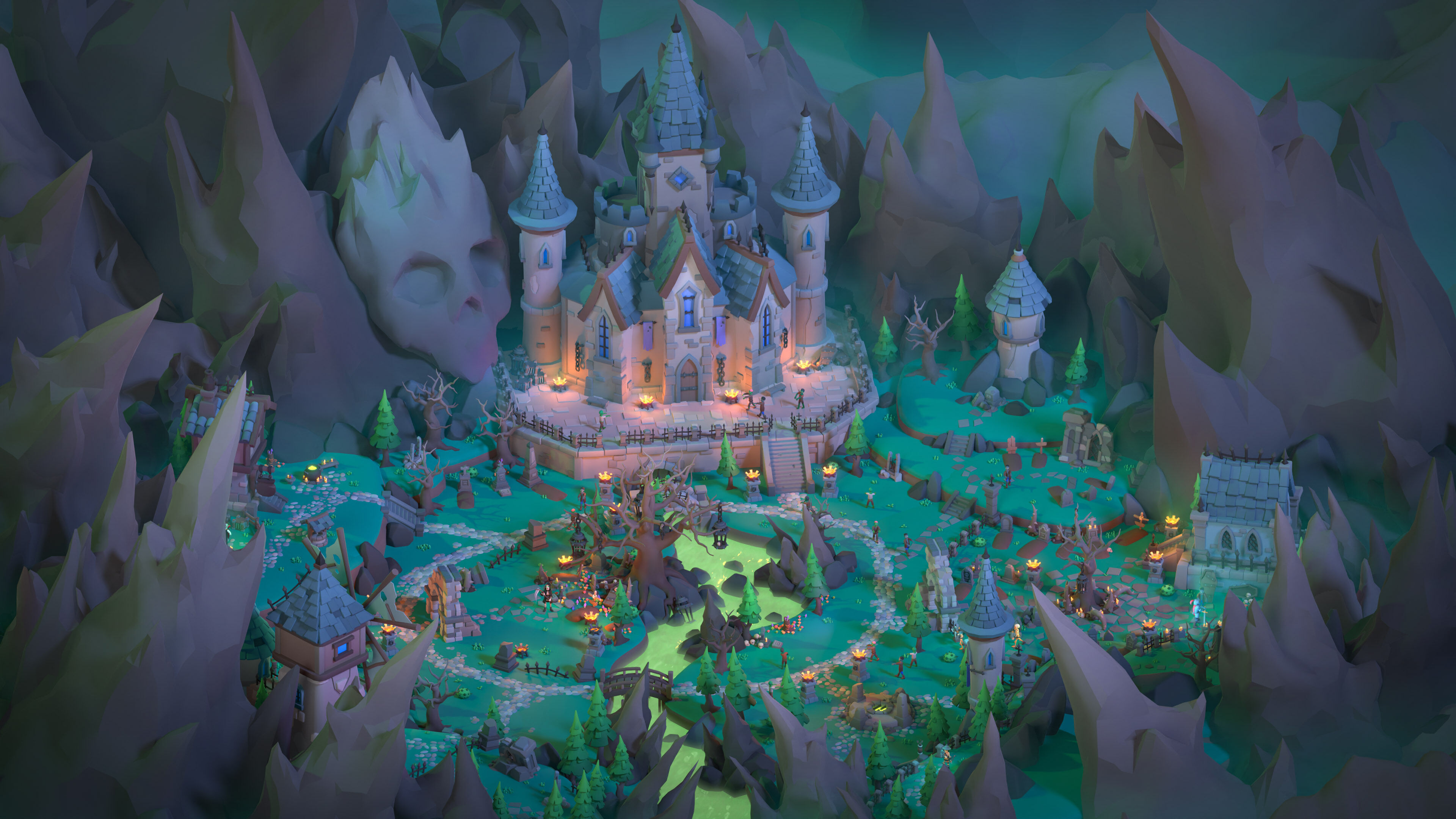 Dark Valley Low-poly 3D model_9