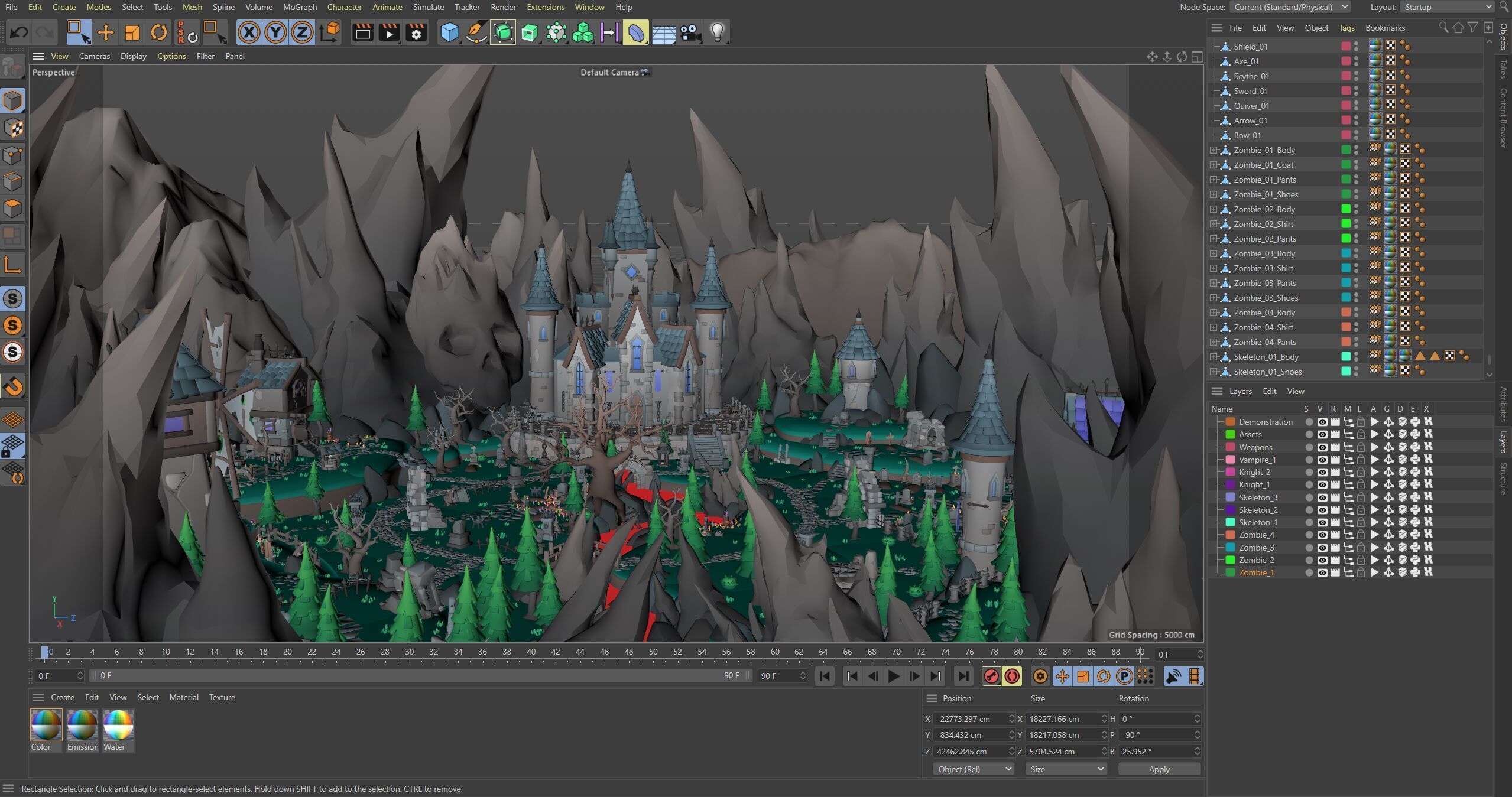 Dark Valley Low-poly 3D model_33