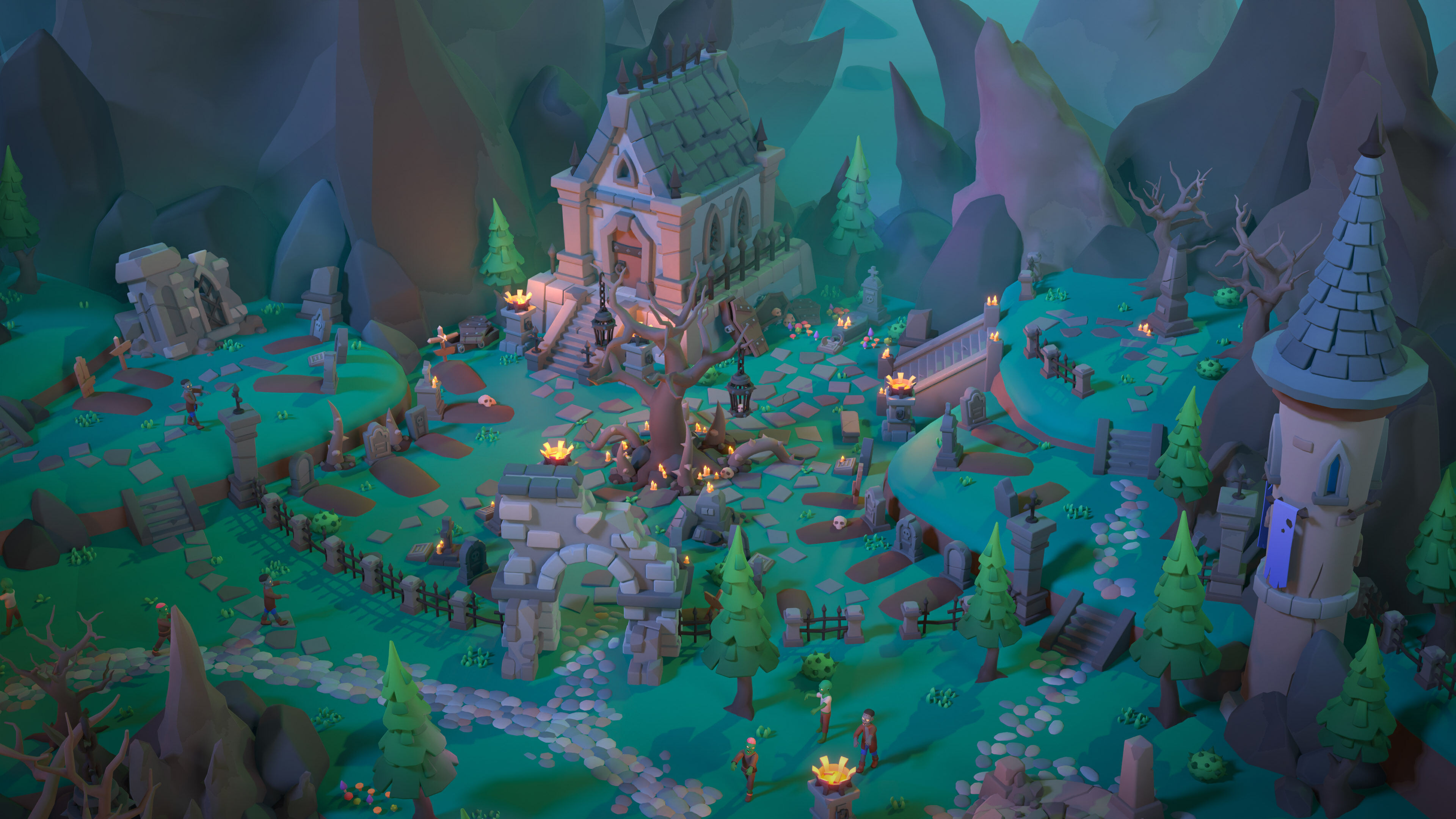 Dark Valley Low-poly 3D model_24