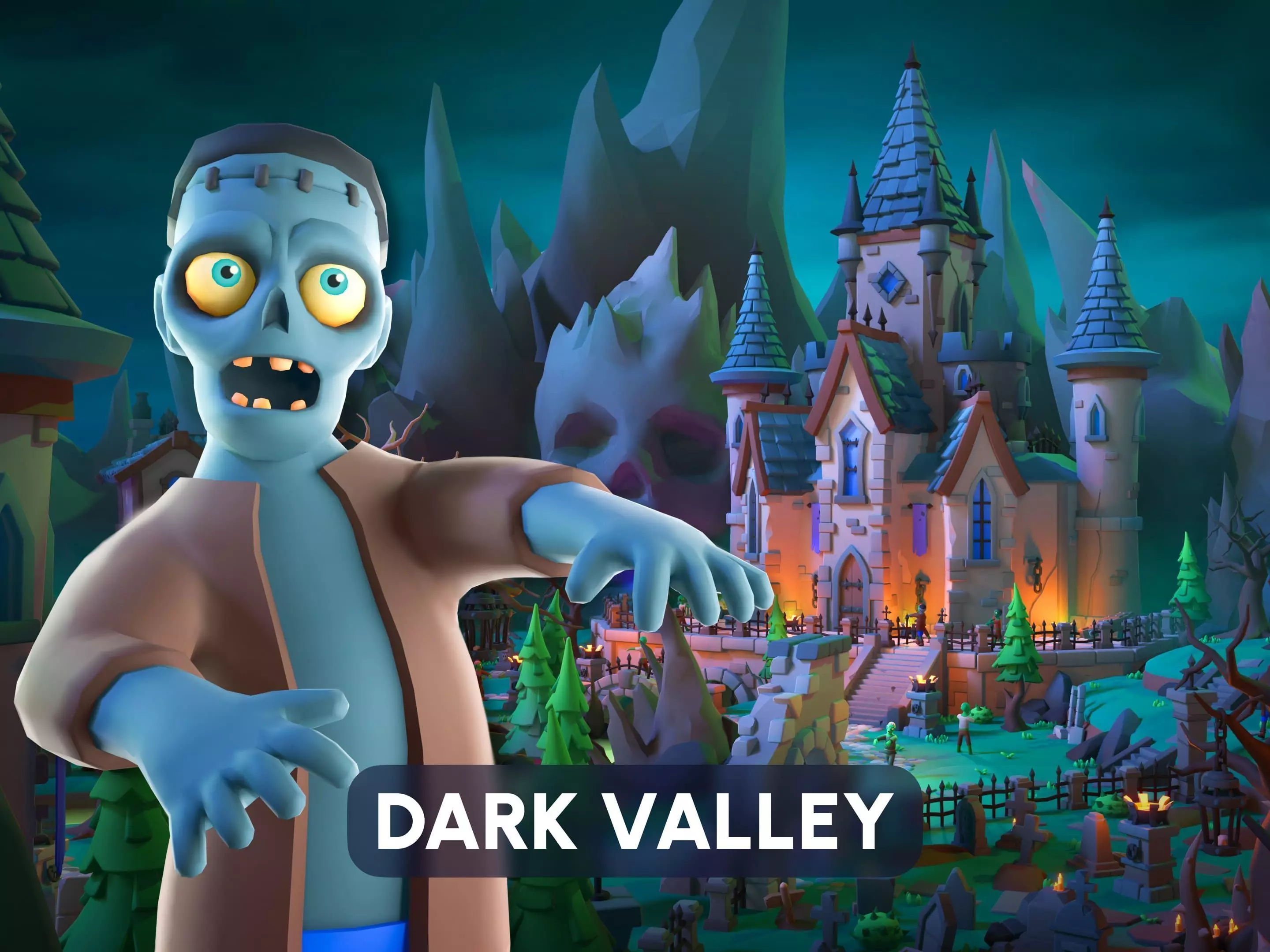 Dark Valley Low-poly 3D model_0