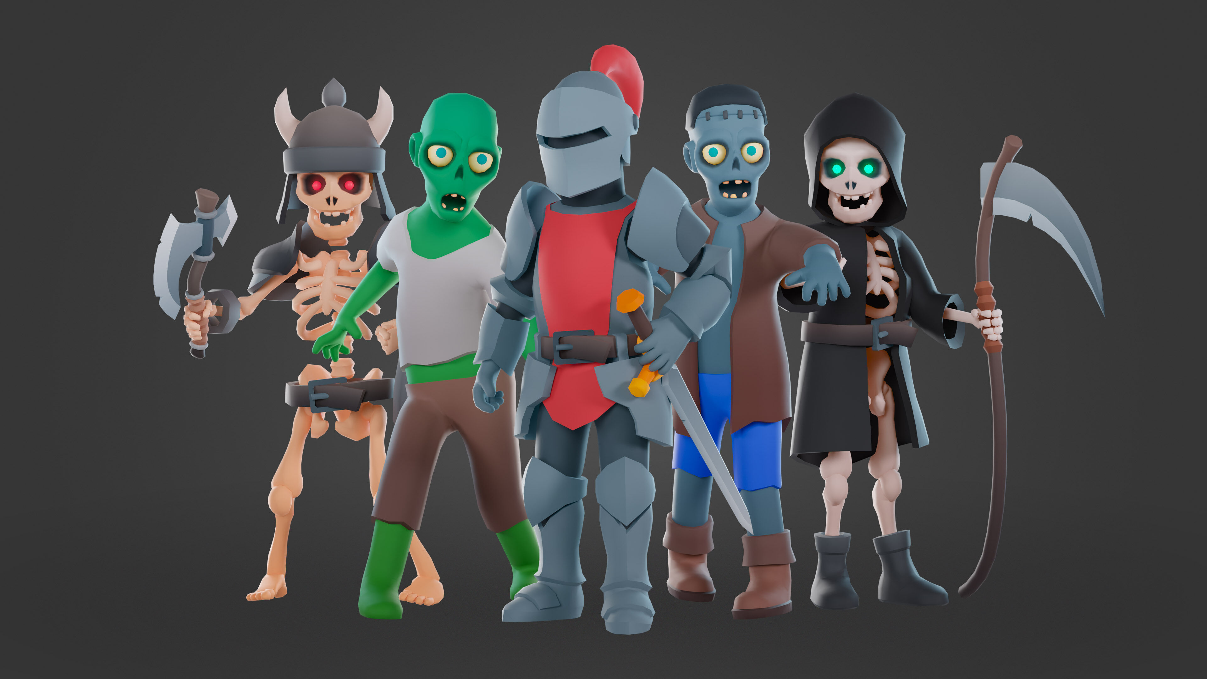 Dark Valley Low-poly 3D model_5