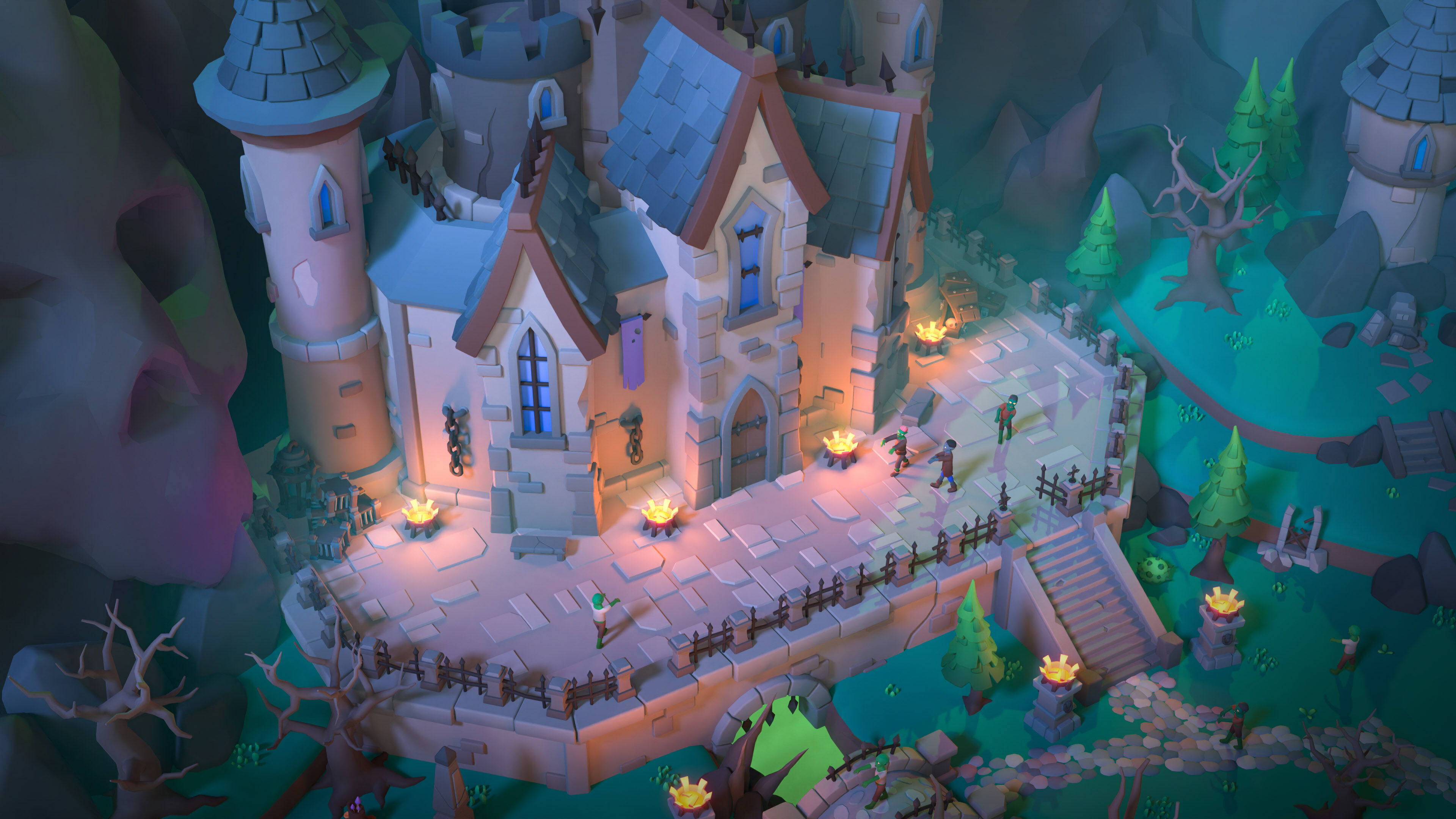 Dark Valley Low-poly 3D model_7