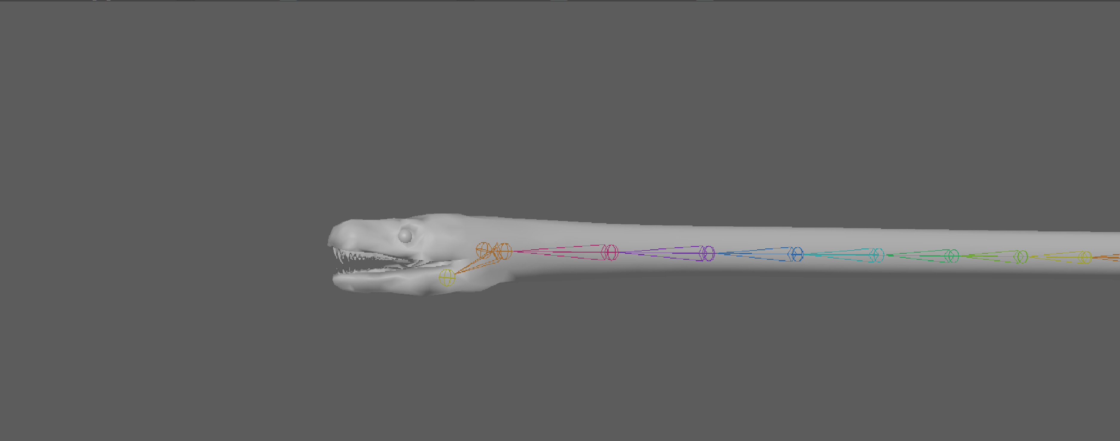 Black Mamba Snake Rig 3D model_14