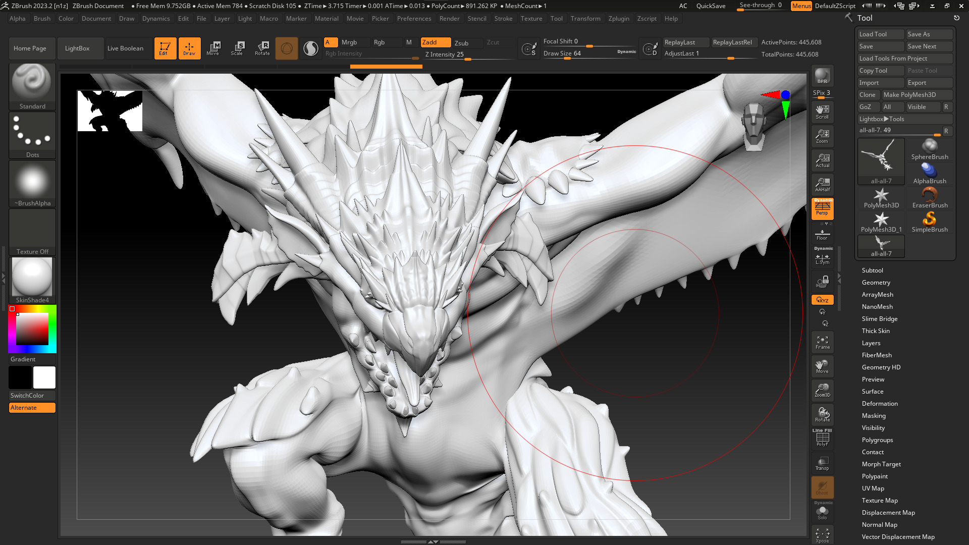 Monster Hunter Dragon 3D Model  3D model_17