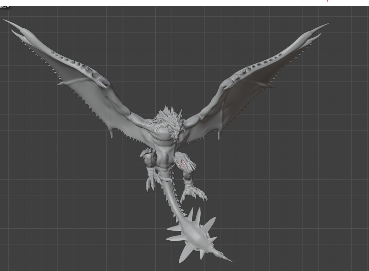 Monster Hunter Dragon 3D Model  3D model_10