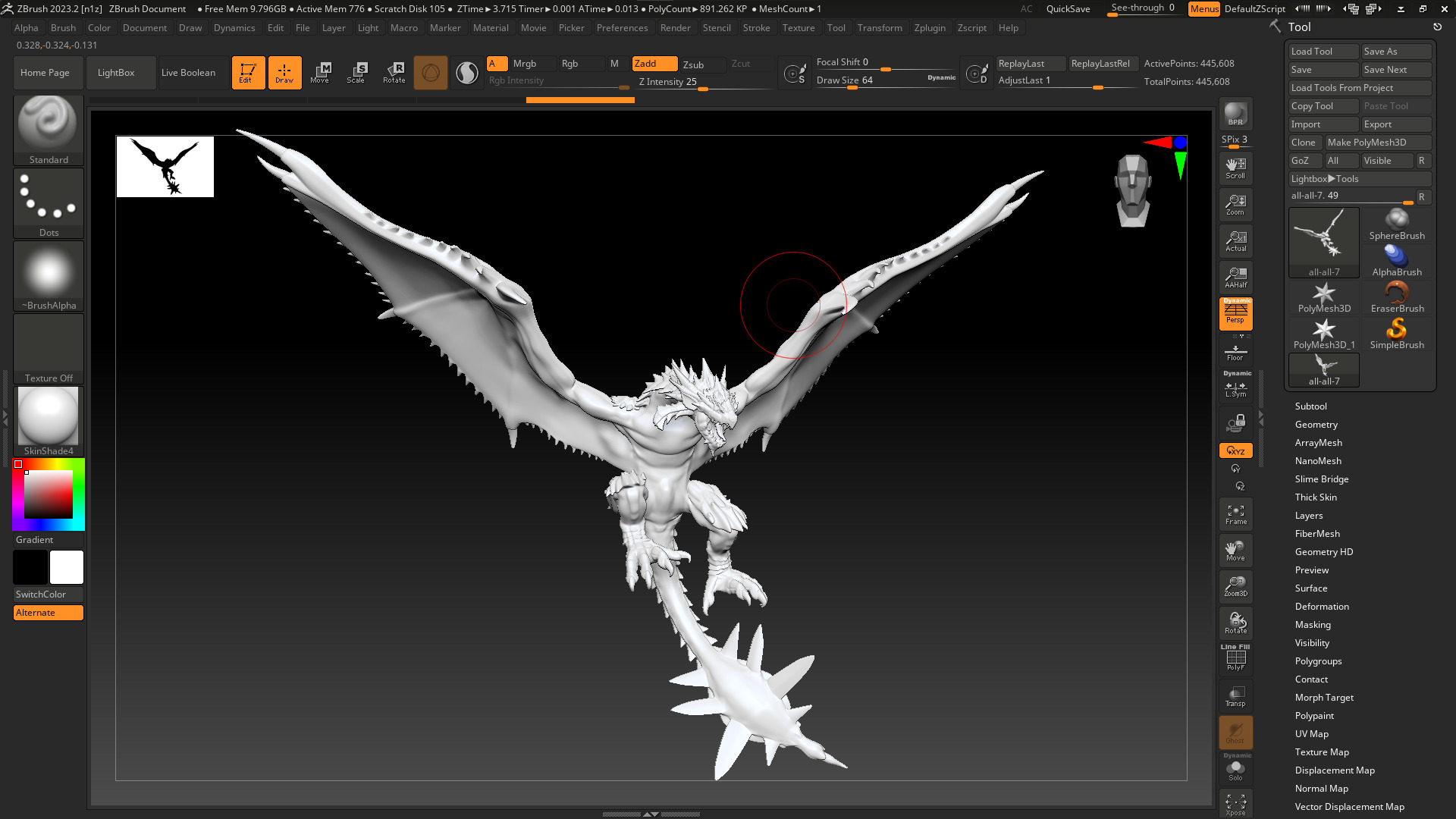 Monster Hunter Dragon 3D Model  3D model_14