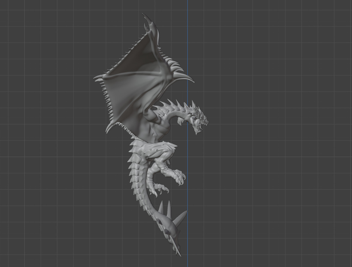 Monster Hunter Dragon 3D Model  3D model_13