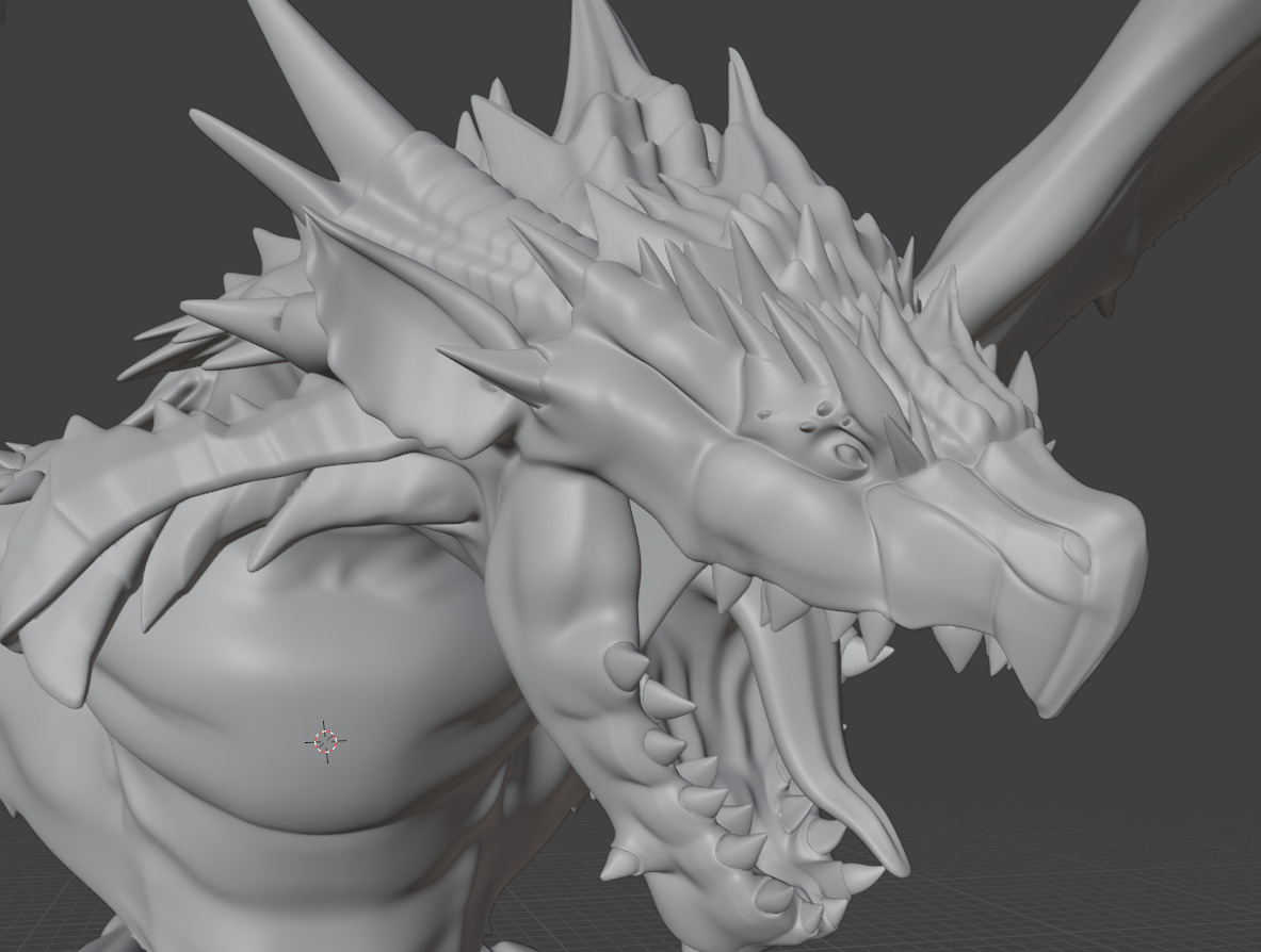 Monster Hunter Dragon 3D Model  3D model_5