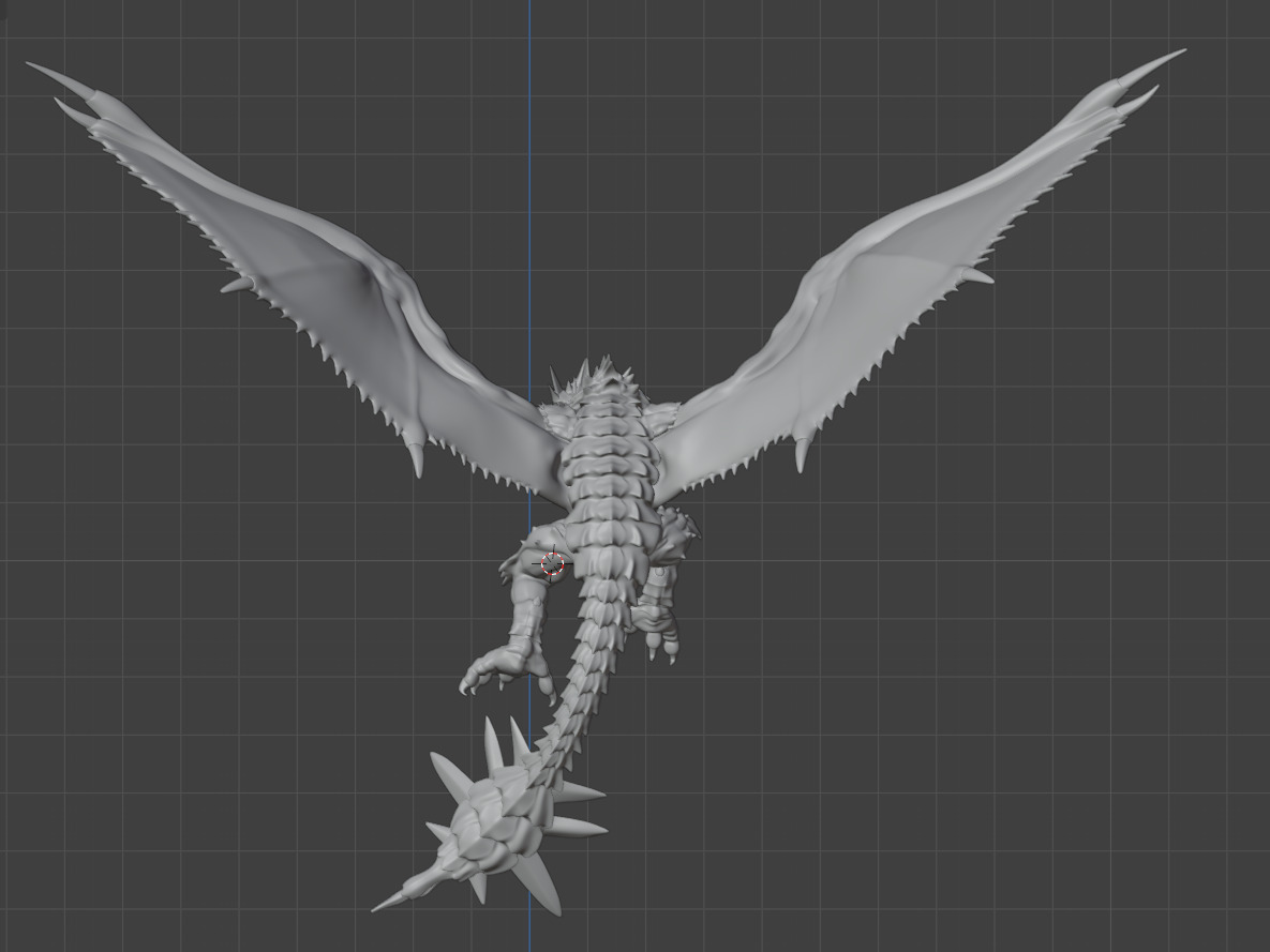 Monster Hunter Dragon 3D Model  3D model_12