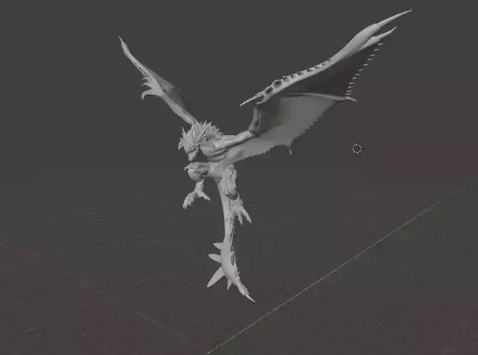 Monster Hunter Dragon 3D Model 