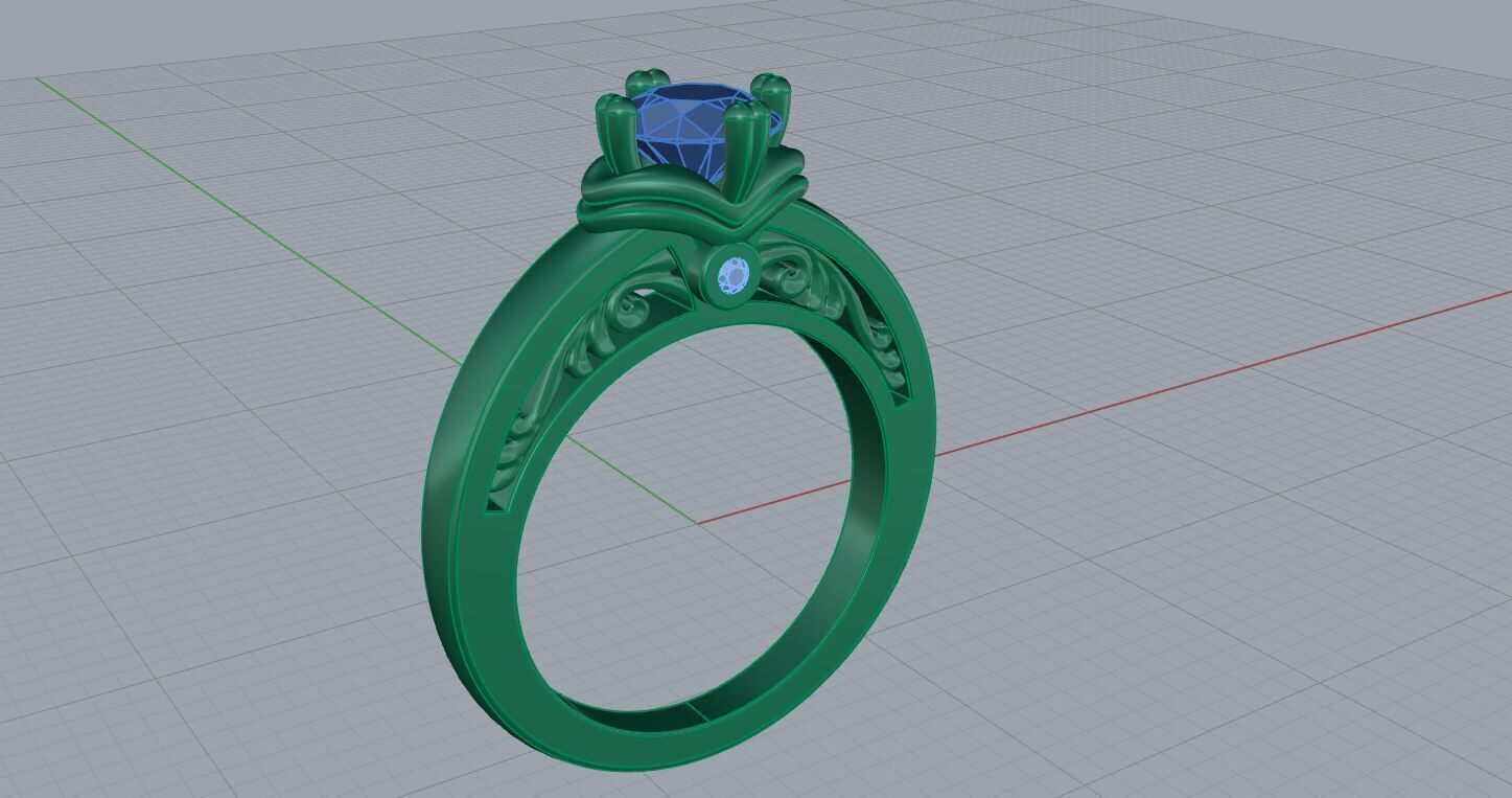 Nice ring 02 3D print model_4