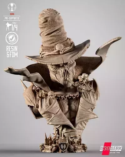 B3DSERK Spawn Gunslinger Portrait Bust