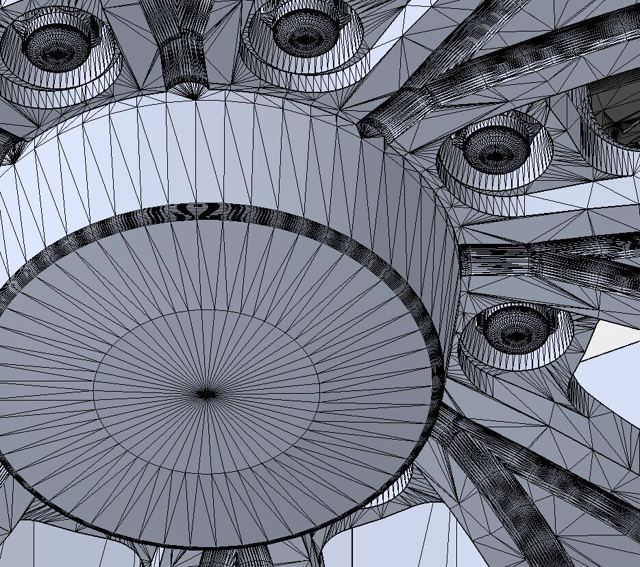 Set of wheels Intro Twisted Vista HD8 20in for scale model 3D print model_16