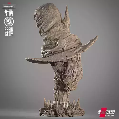 B3DSERK Spawn Gunslinger Portrait Bust Head