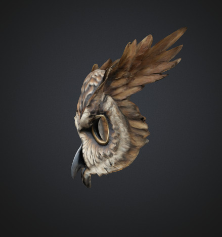 Owl Mask 3D model_1
