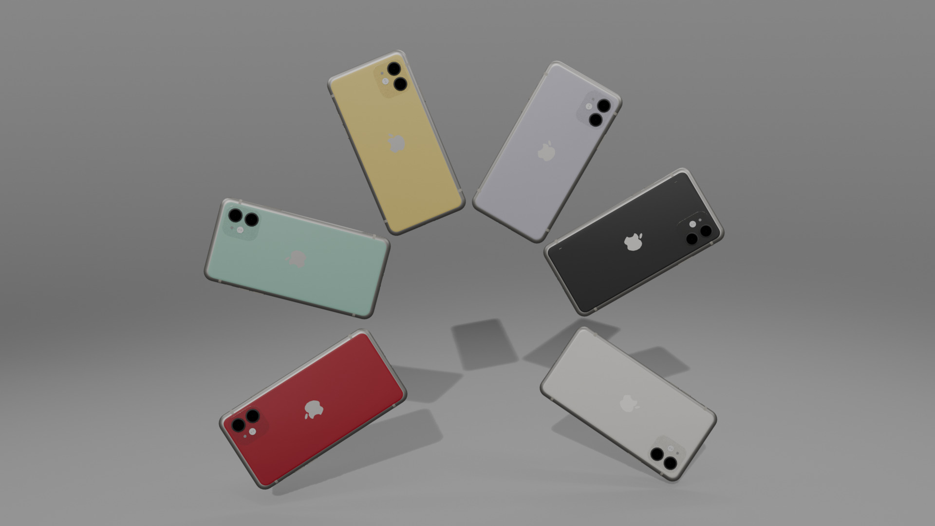 iPhone 11 3D Model for All Color Free 3D model_1