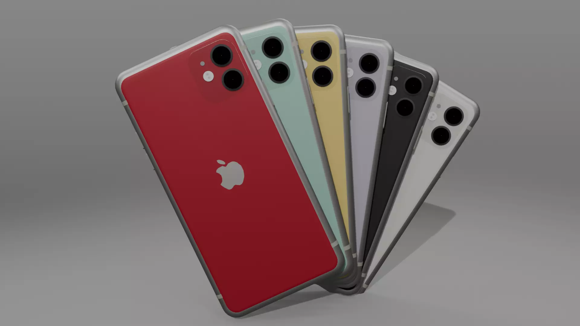 iPhone 11 3D Model for All Color Free 3D model_0