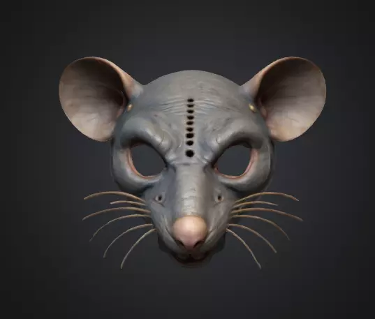 Rat Mask 3D model_0