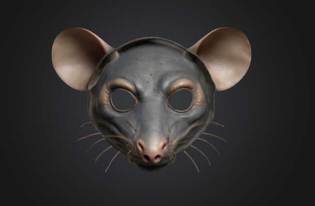 Rat Mask 3D model_2