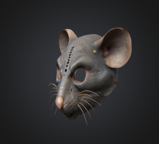 Rat Mask 3D model_1