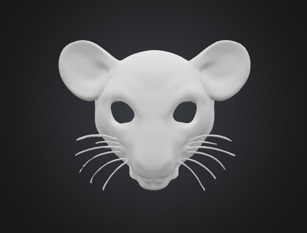 Rat Mask 3D model_4