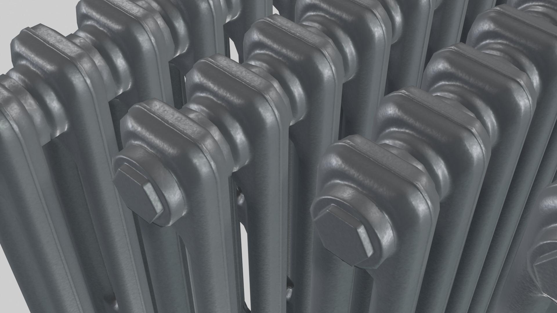 Classic Cast Iron Radiator 2C Collection 3D model_3
