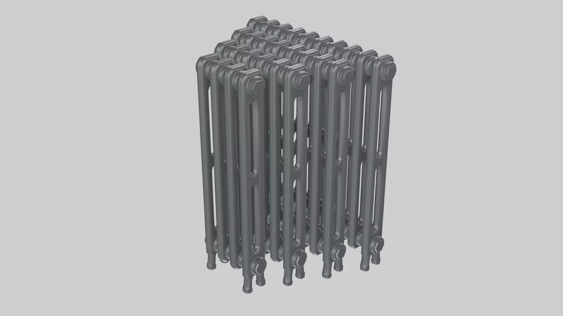 Classic Cast Iron Radiator 2C Collection 3D model_0