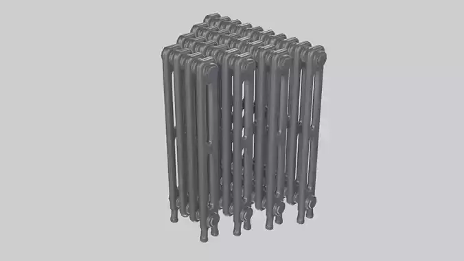 Classic Cast Iron Radiator 2C Collection 3D model