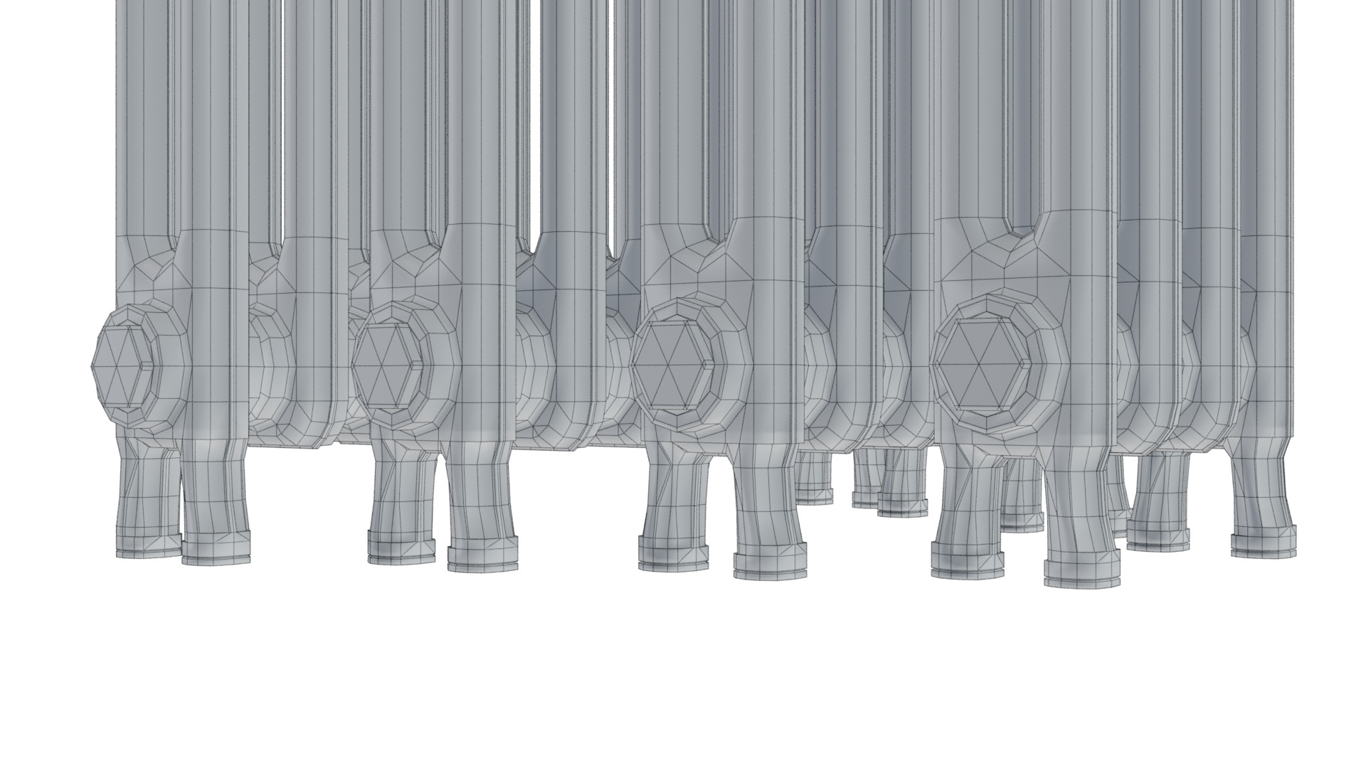 Classic Cast Iron Radiator 2C Collection 3D model_8