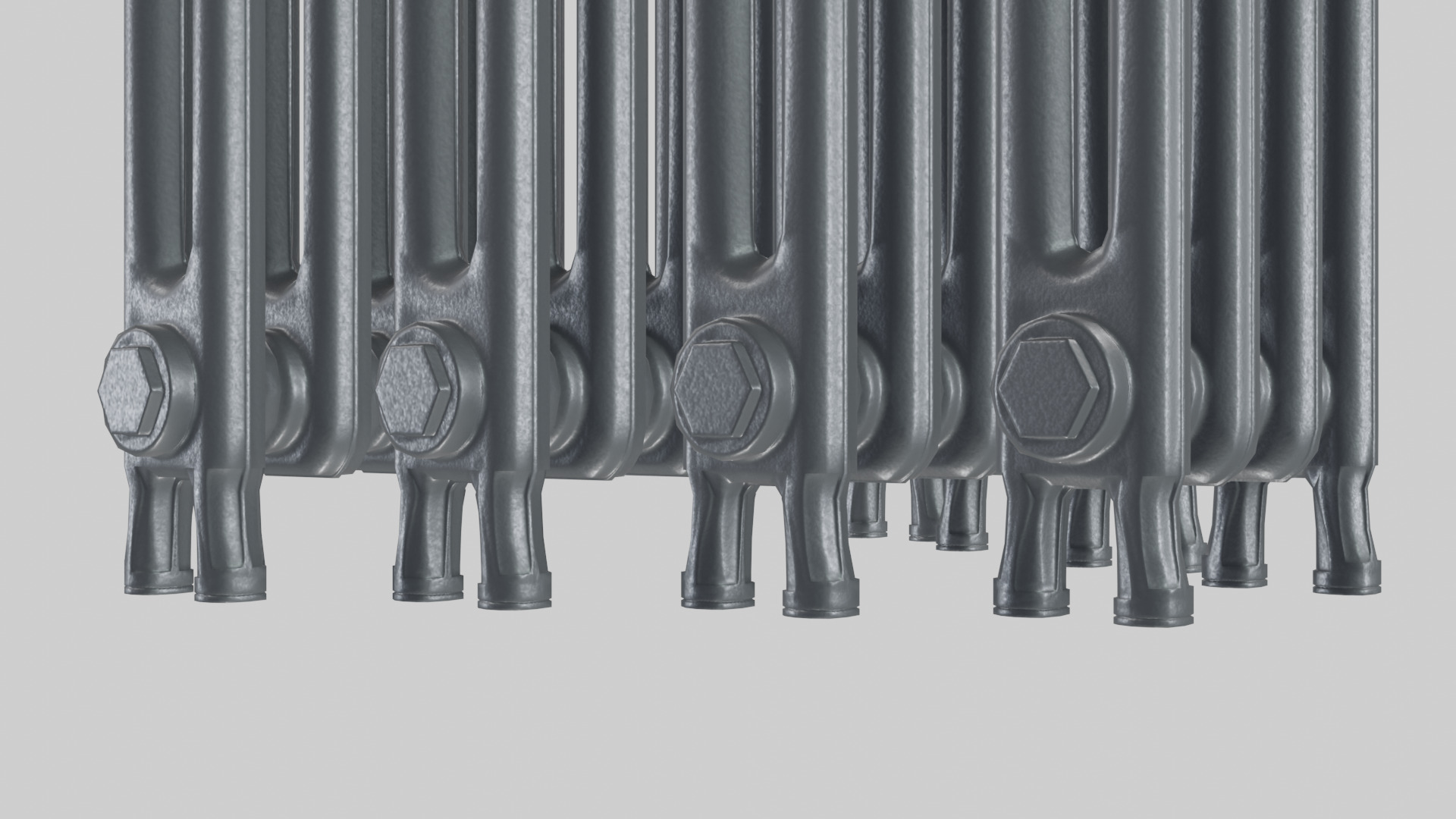 Classic Cast Iron Radiator 2C Collection 3D model_4