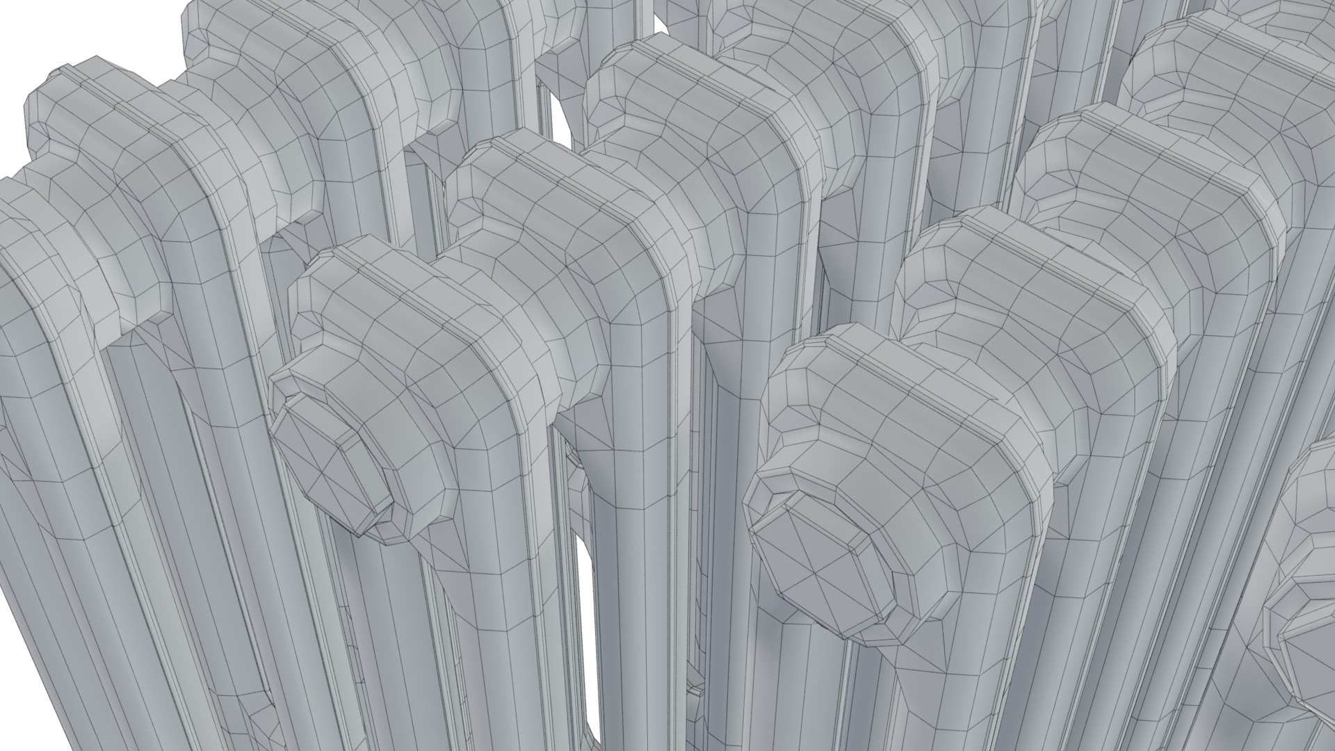 Classic Cast Iron Radiator 2C Collection 3D model_7