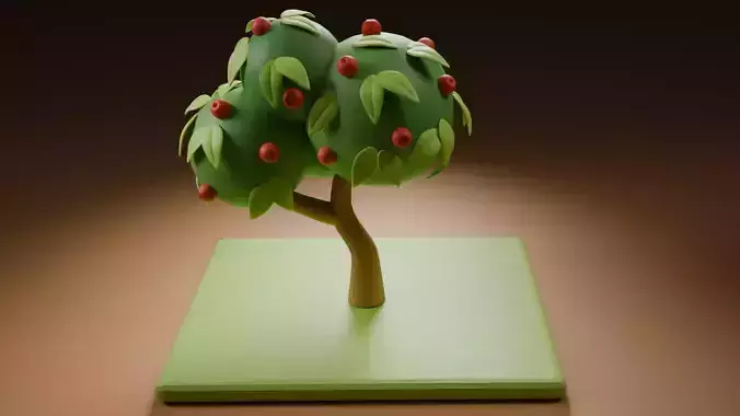 Apple Tree Low Poly