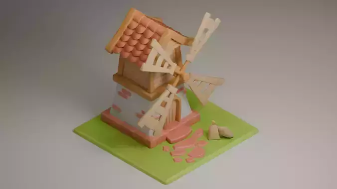 Windmill Low Poly