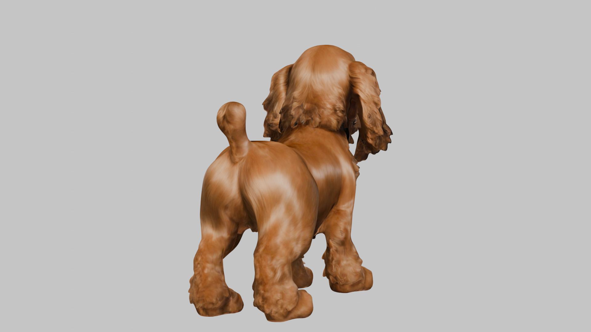 Realistic Cocker Spaniel 3D Model - High-Quality Dog Asset Low-poly 3D model_14
