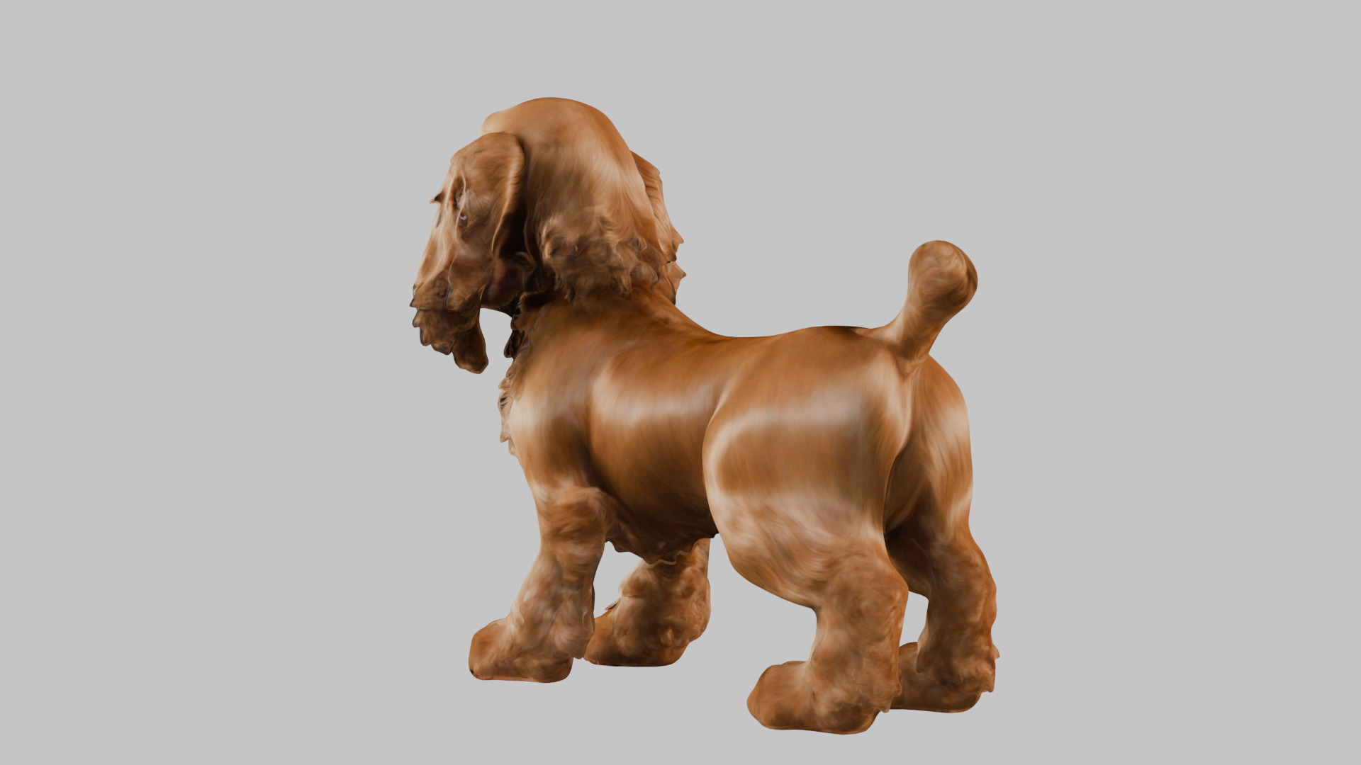 Realistic Cocker Spaniel 3D Model - High-Quality Dog Asset Low-poly 3D model_2