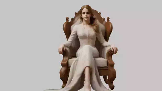 Emma Princess Modern Female Character 3D Model