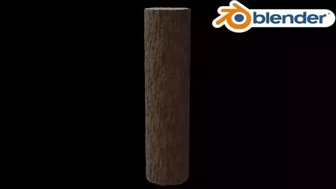 High Quality Log 3D model
