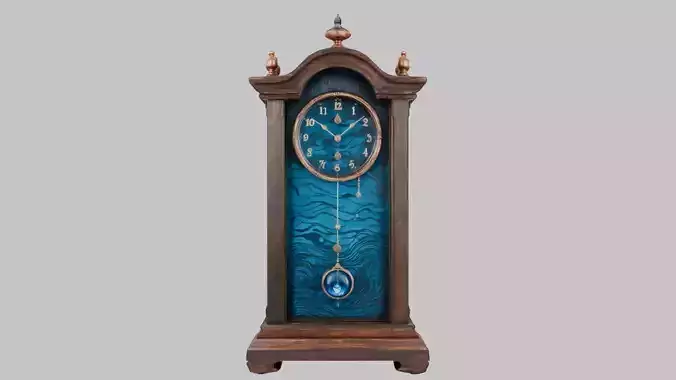 Ancient Vintage Victorian Wall Wooden Clock Pendulum