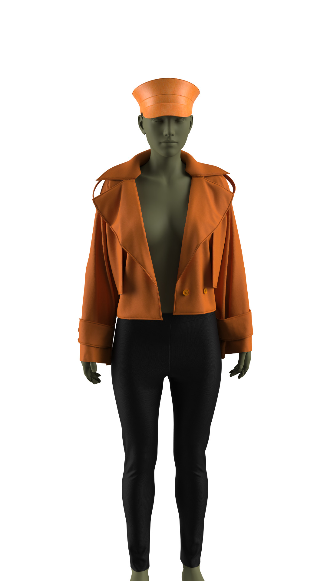 the collection of coats in marvelous  designer  3D model_23