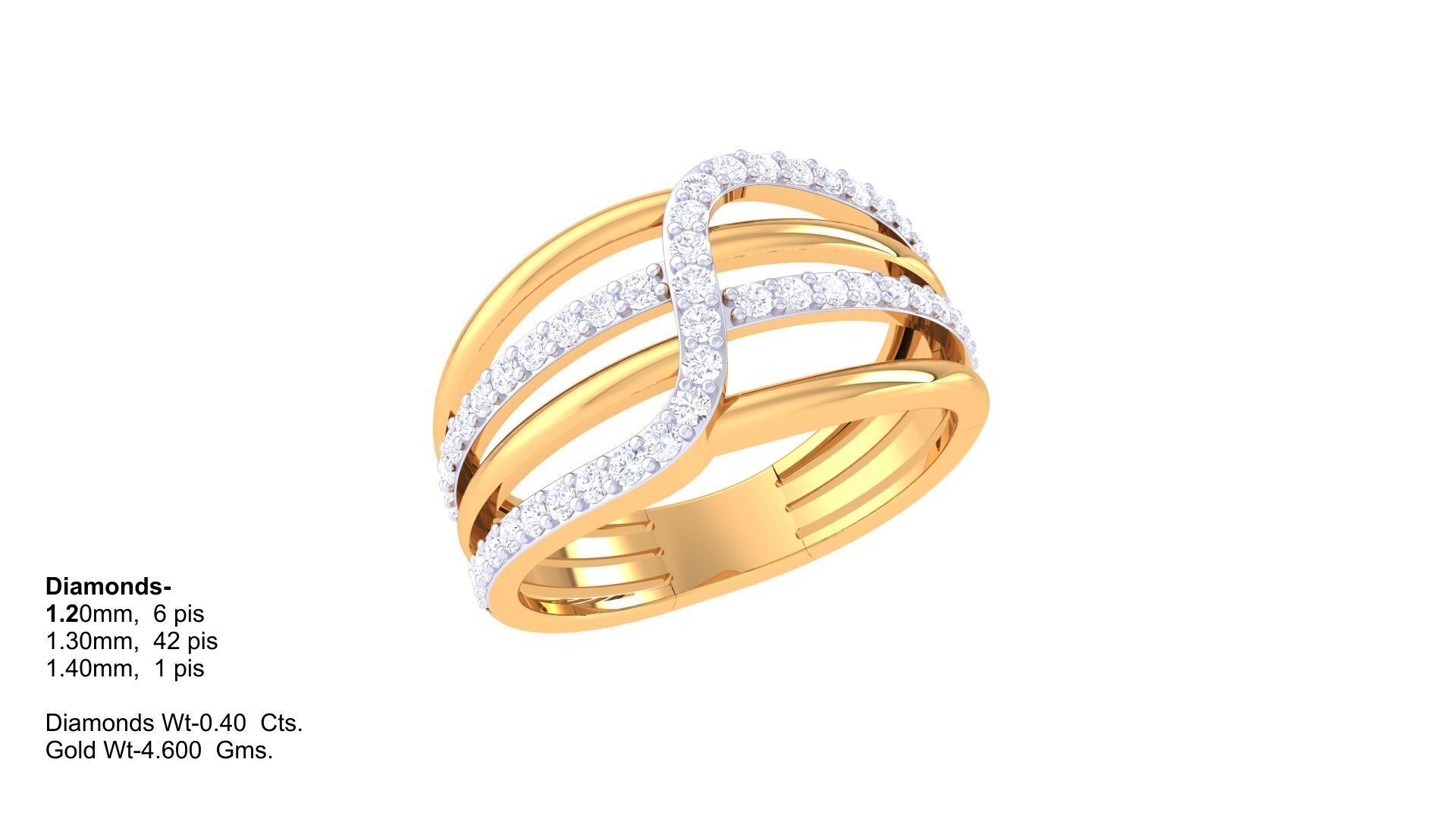  Women Ring MTL 3dm STL OBJ FBX Details 3D print model_2