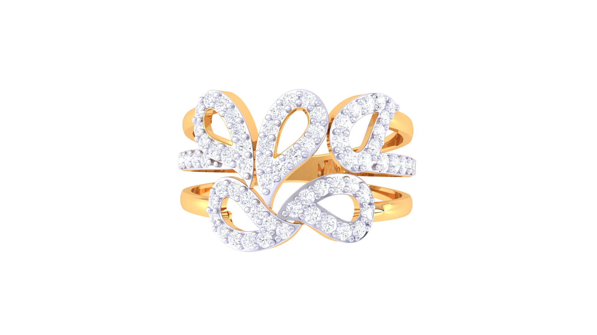  Women Ring MTL 3dm STL OBJ FBX Details 3D print model_3