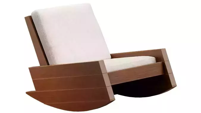 Asturias Rocking Armchair 3D model