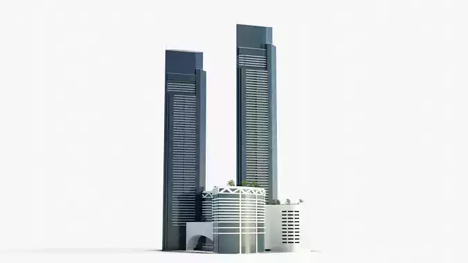 Sumou towers - Saudi arabia jeddah 3D model
