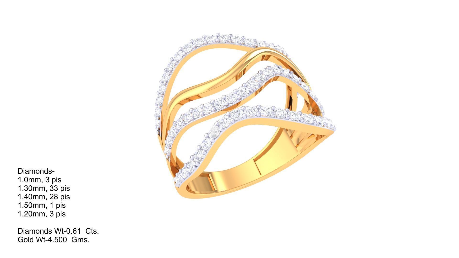  Women Ring MTL 3dm STL OBJ FBX Details 3D print model_2