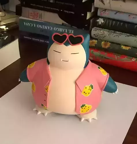 Snorlax Sunshine Style 3D print model