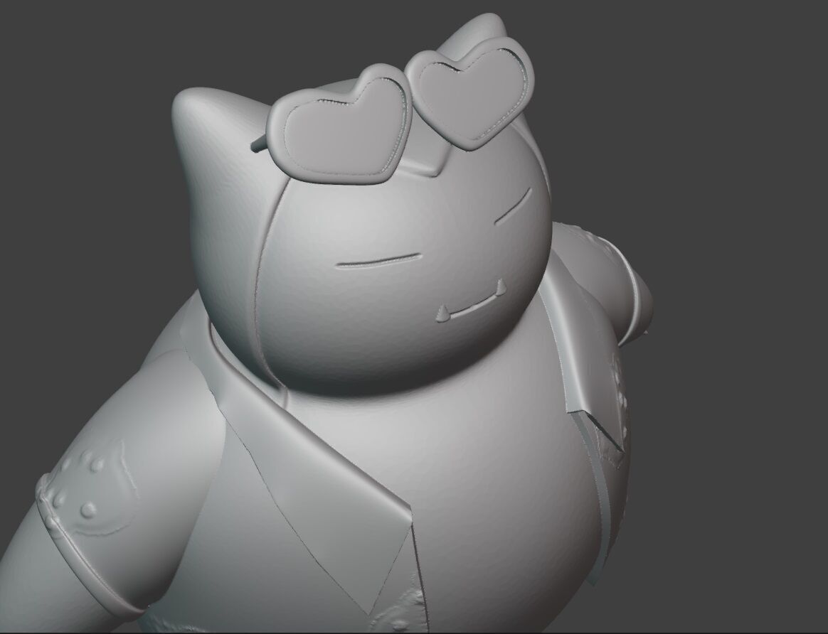 Snorlax Sunshine Style 3D print model_4