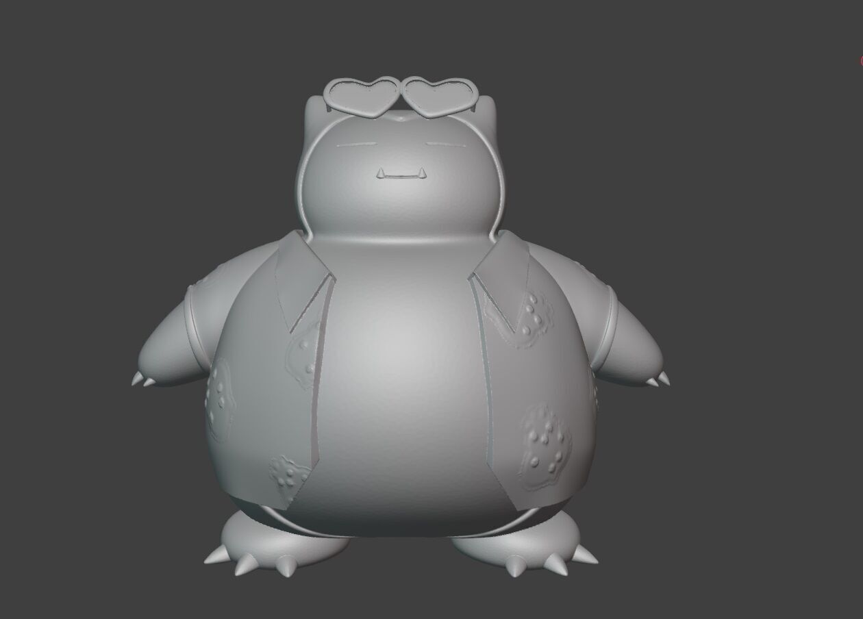 Snorlax Sunshine Style 3D print model_1