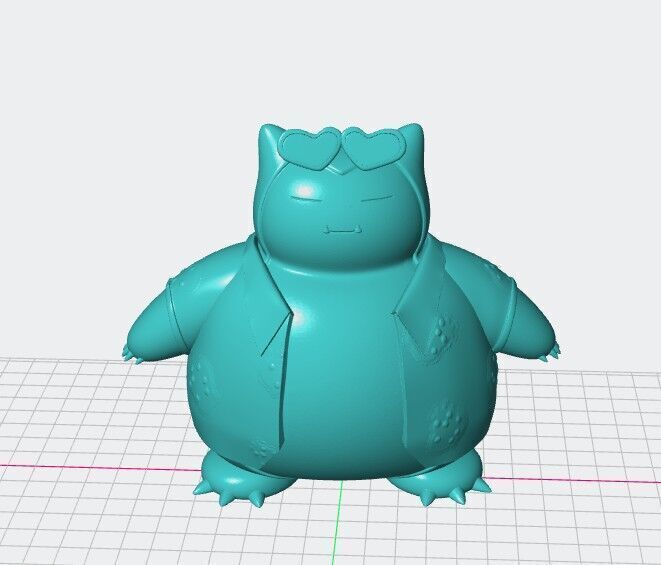 Snorlax Sunshine Style 3D print model_5