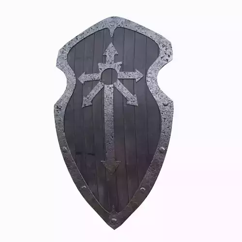 Ancient Shield Low-poly 3D model