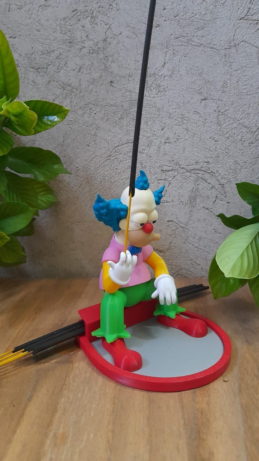 Incense holder Krusty the simpson 3D print model_5